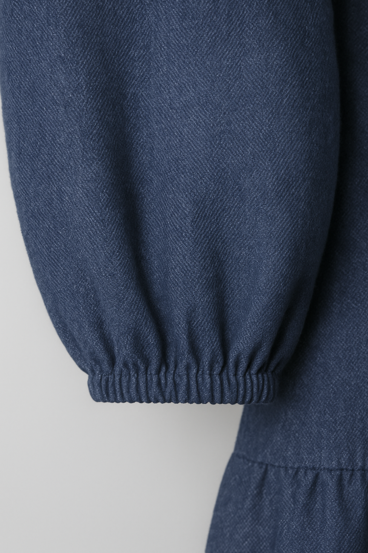 Lacivert Pamuk Kız Çocuk Modest Midi Elbise