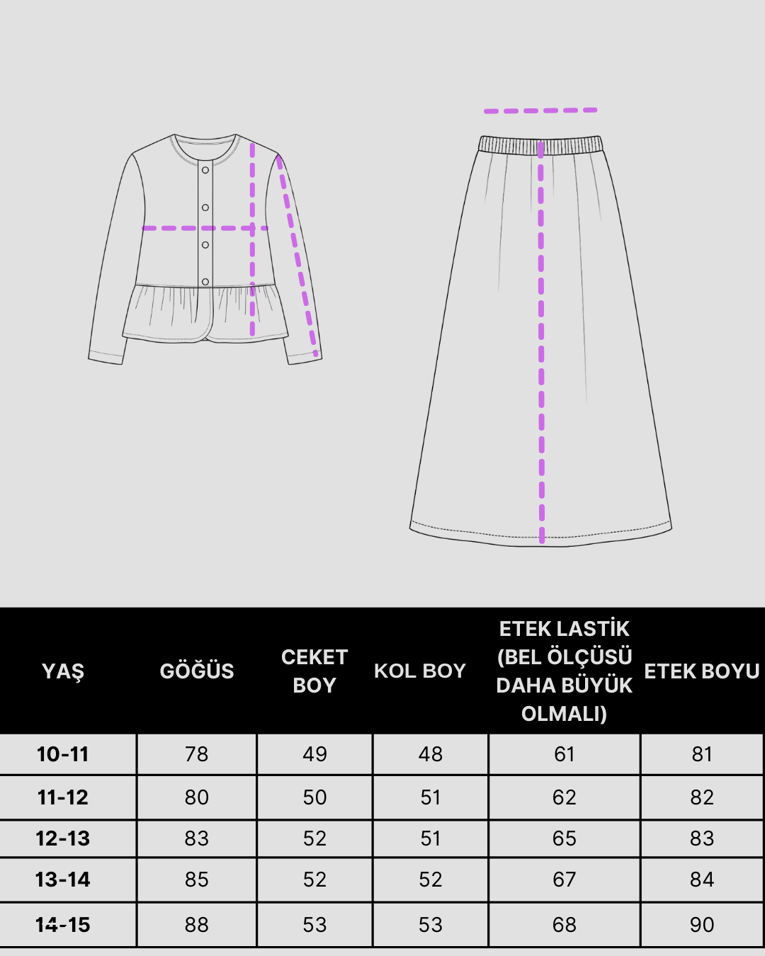 Siyah Peplum Ceket ve Etek Takım