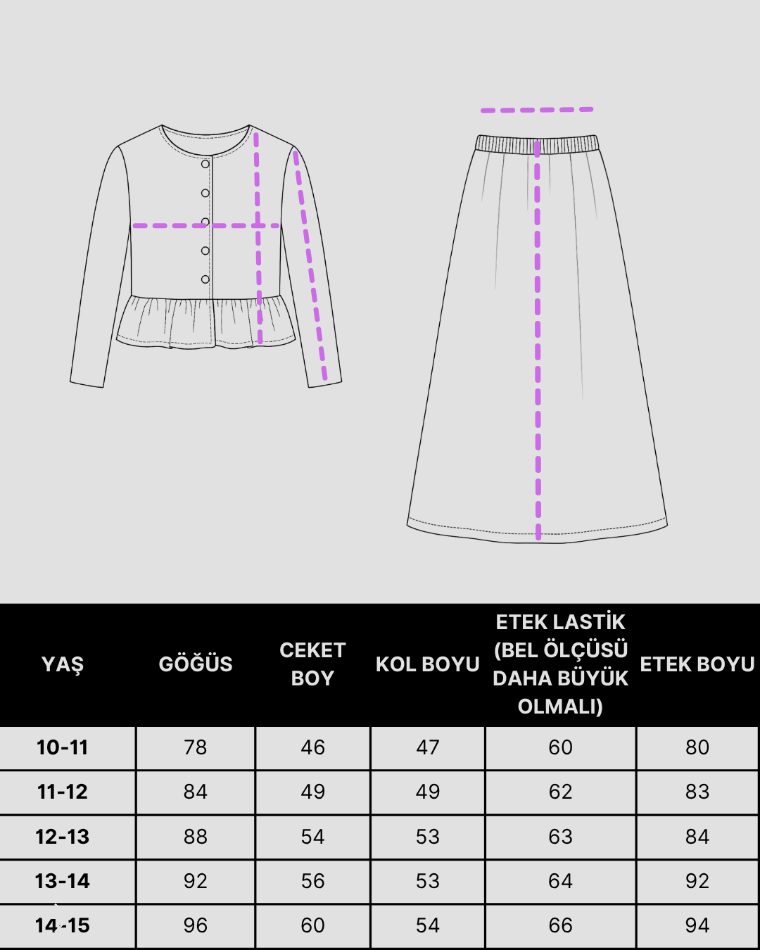 Vişne Peplum Takım