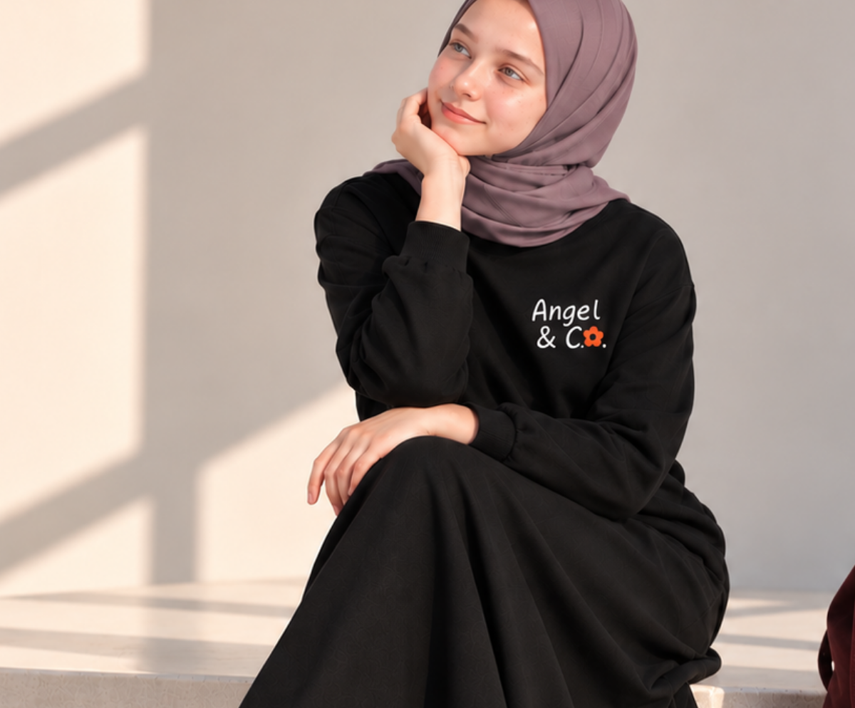 Siyah Sweat-Etek Basic Takım