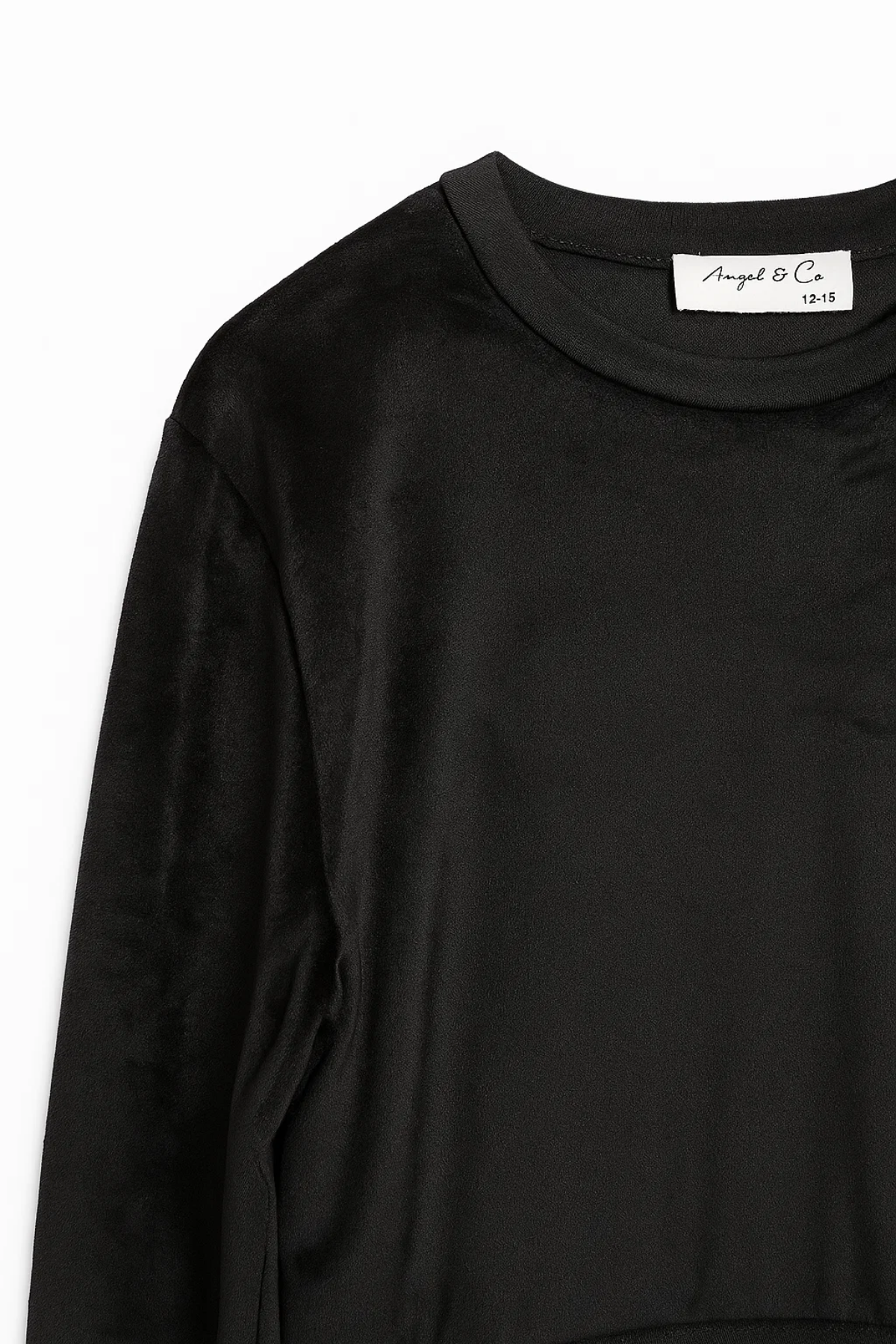 Kadife Kız Çocuk Lacivert Midi Elbise