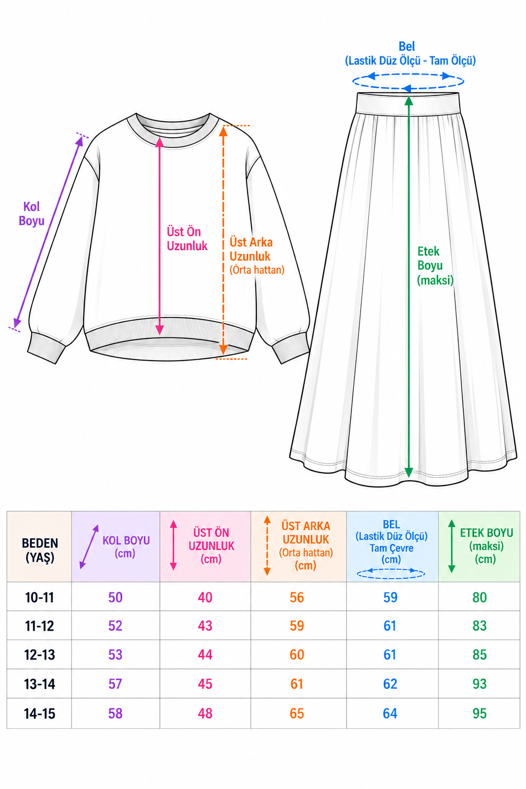Siyah Sweat-Etek Basic Takım