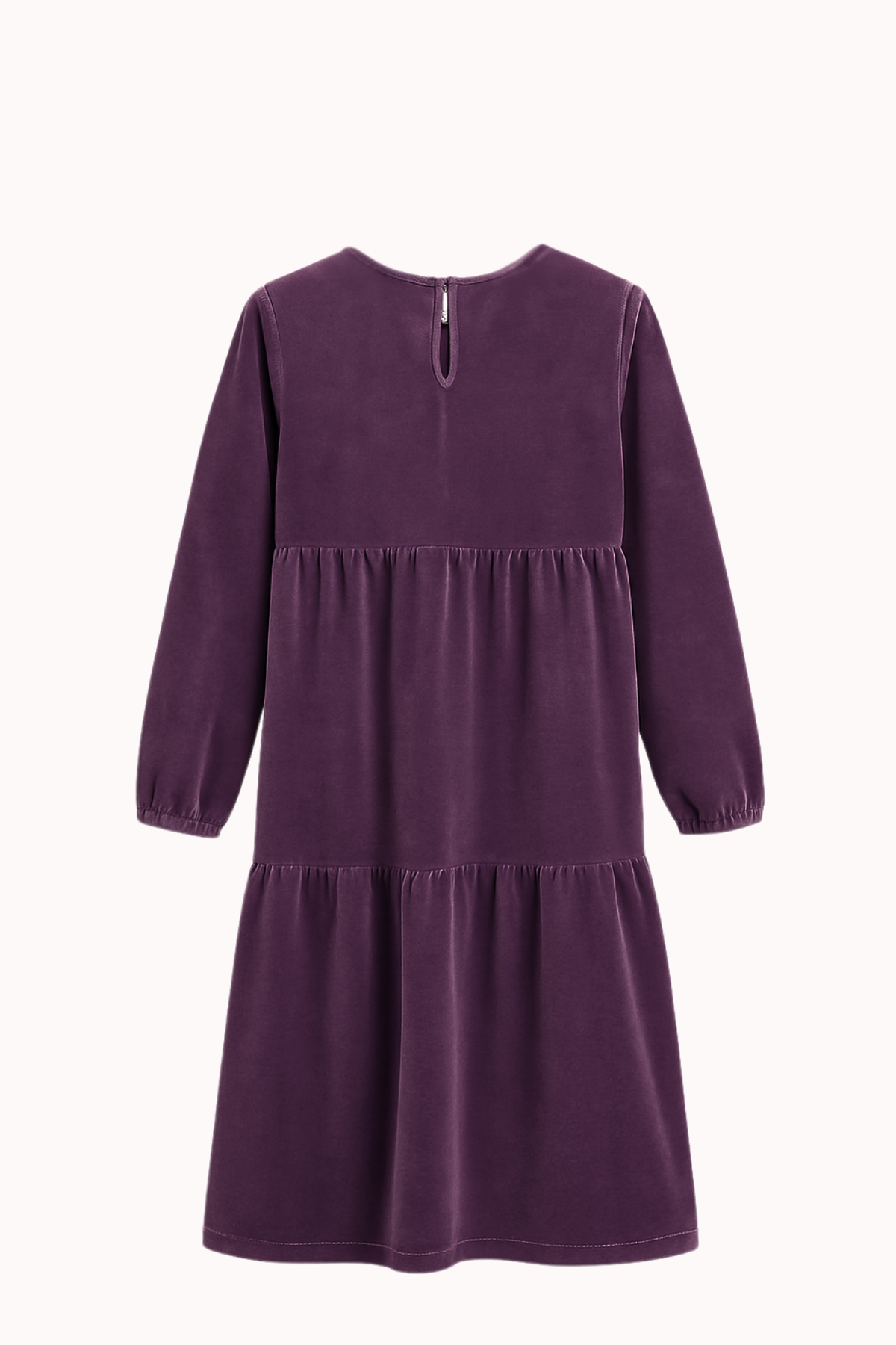 Kız Çocuk Modest Pamuk Kadife Midi Elbise