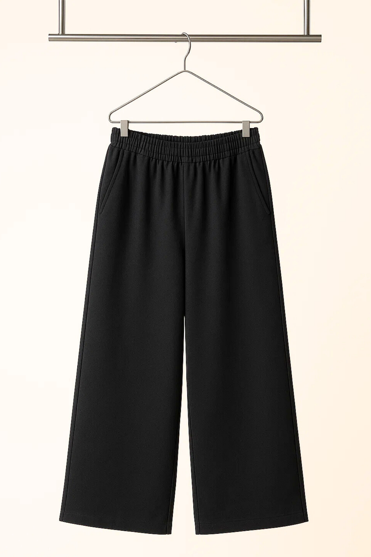 Pamuklu Geniş Kesim Siyah Kız Çocuk Eşofman Takım