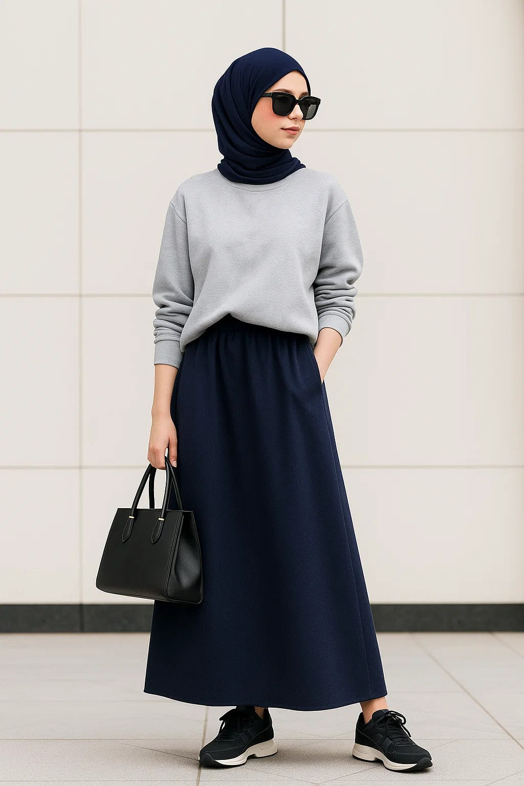 Modest Uzun Kız Çocuk Mevsimlik Etek