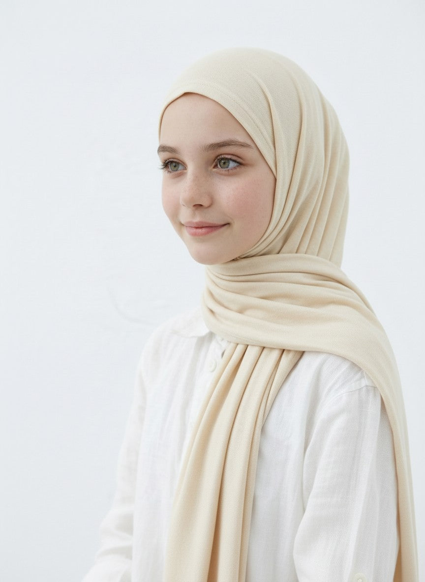Penye Şal 2’li Set Siyah & Krem 65x170 cm