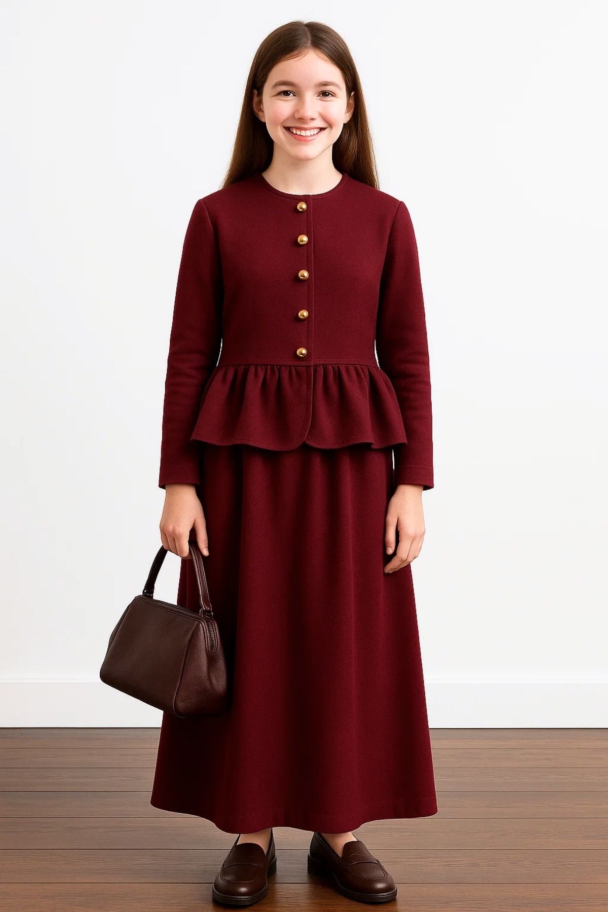 Vişne Peplum Takım