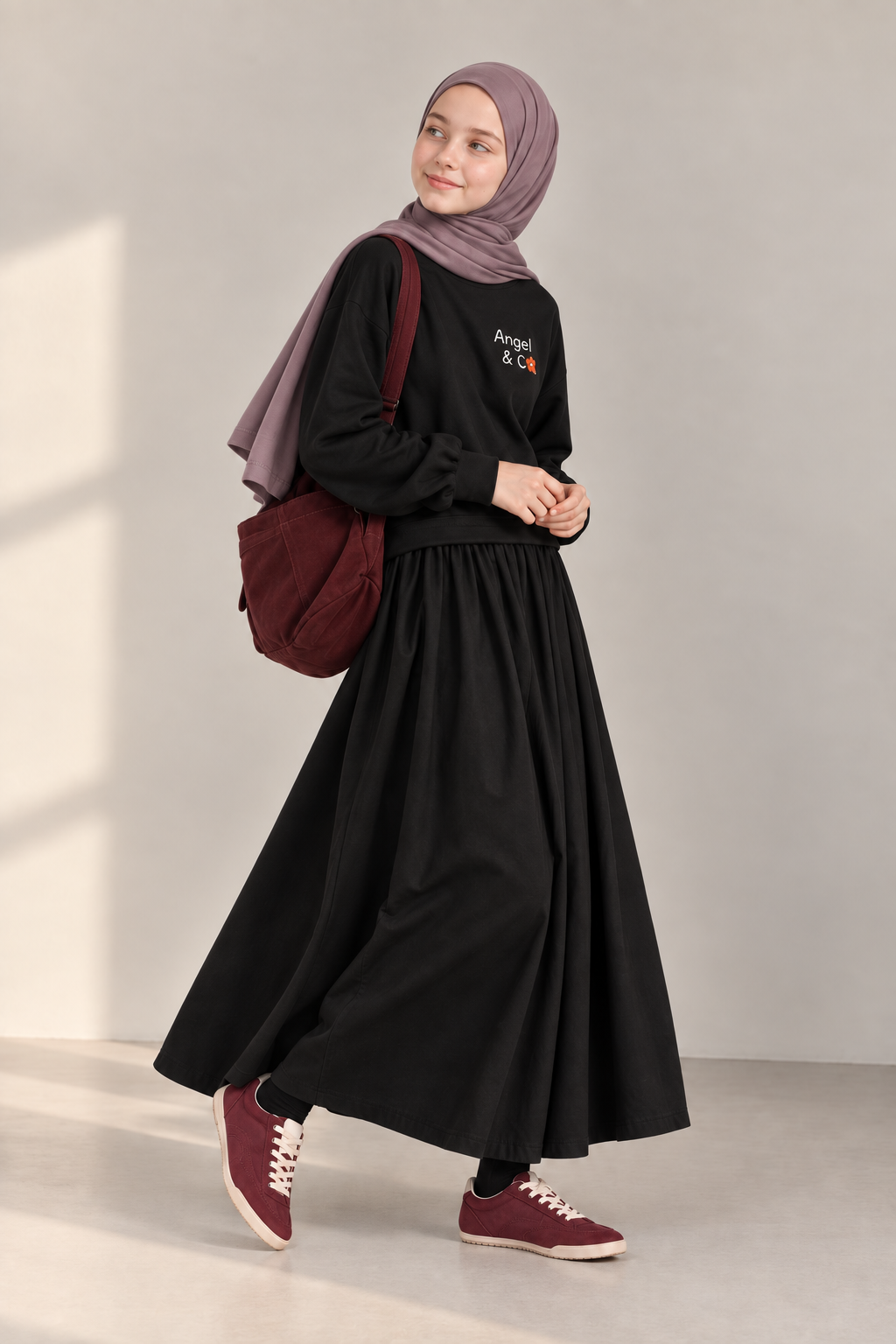 Siyah Sweat-Etek Basic Takım