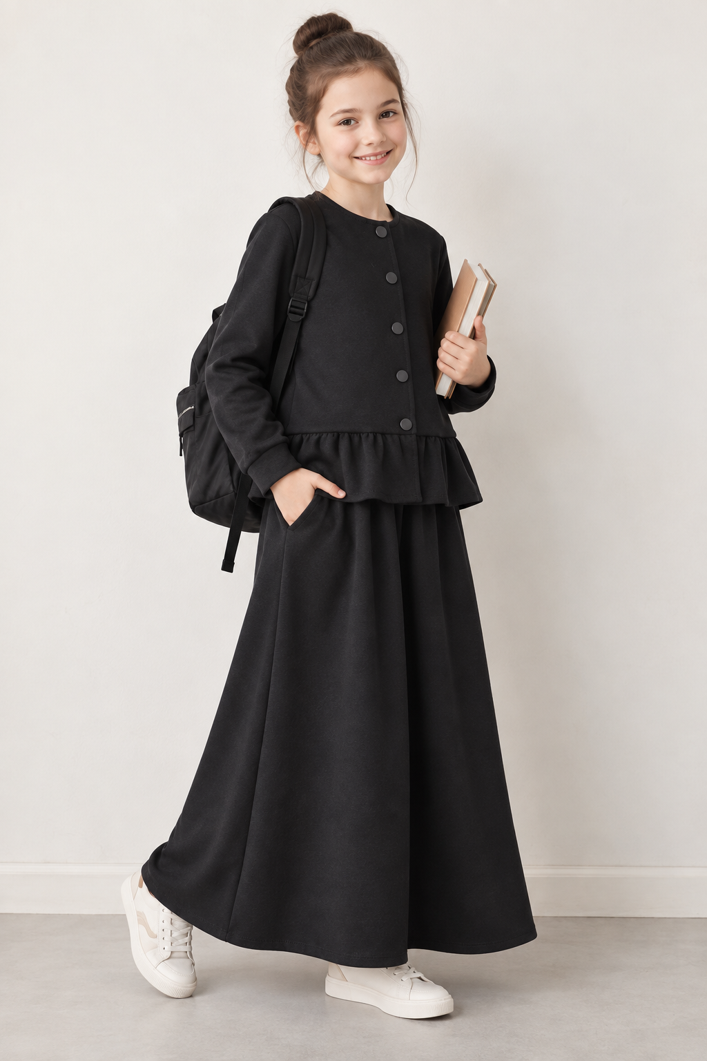 Siyah Peplum Takım